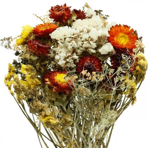 Floristik24 Džiovintų gėlių puokštė Amžinos gėlės ir jūros levandos 125g džiovintų gėlių