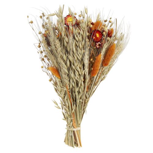 daiktų Džiovintų gėlių lauko gėlių puokštė šiaudų gėlių oranžinė L30cm