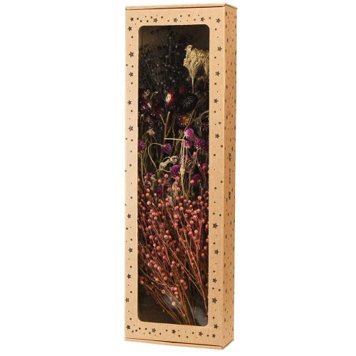 daiktų Džiovinti žiedai violetiniai dobilai šiaudiniai žiedai linų krapai 35cm 150g