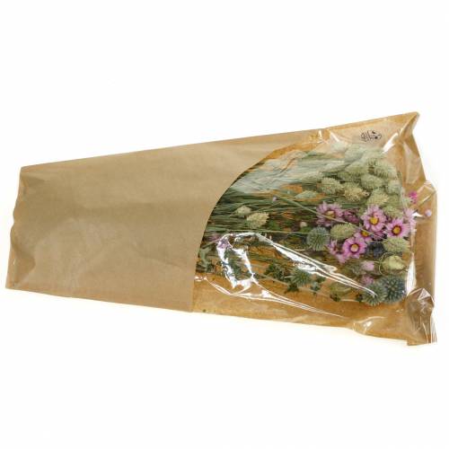 Floristik24 Laukinės žolės puokštė su šiaudinėmis gėlėmis sausomis gėlėmis 70g