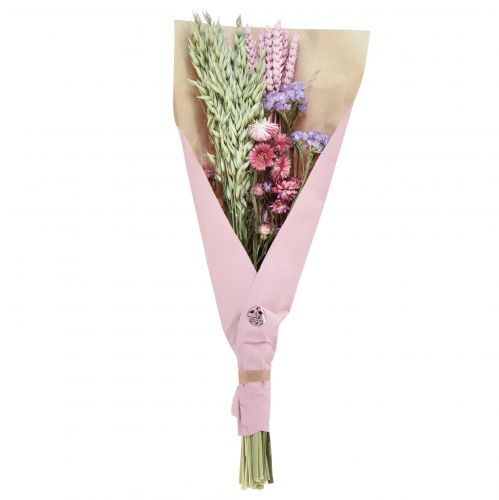 daiktų Džiovintų gėlių puokštė šiaudų gėlių paplūdimio alyvinė rožinė 58cm