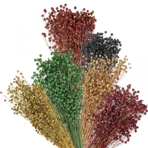 Sausos žolės dekoratyvinis linas įvairių spalvų H50cm 80g