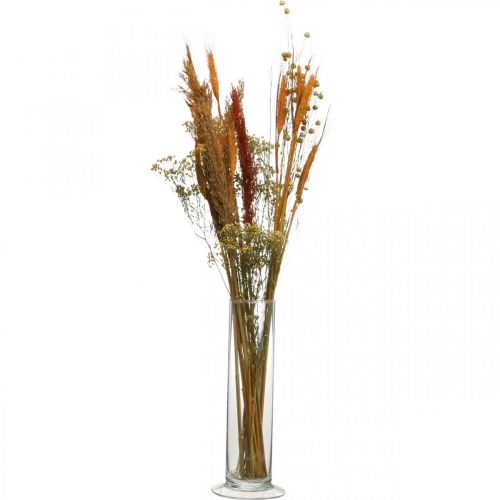 Floristik24 Džiovintų gėlių DIY rinkinys džiovinti puokštė oranžinė 60cm