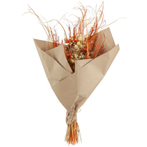 daiktų Sausa puokštė erškėtis kraujažolė oranžinė balinta 55cm 150g