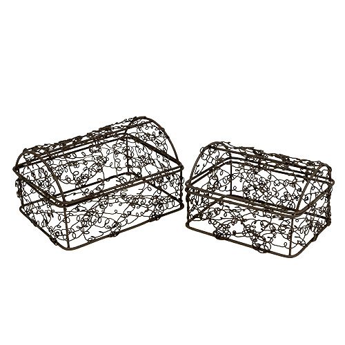 Floristik24 Vielinė krūtinė 7,5 cm x 10 cm / 9 cm x 12 cm ruda rinkinys iš 2
