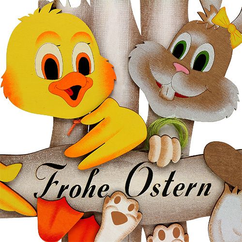 Floristik24 Durų ženklas Linksmų Velykų 28cm x 32cm