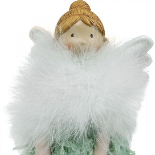 Floristik24 Doorstop Kalėdų angelo angelo figūrėlė žalia H38cm