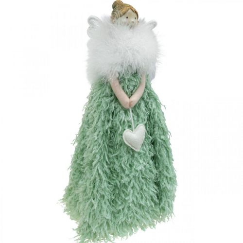 Floristik24 Doorstop Kalėdų angelo angelo figūrėlė žalia H38cm