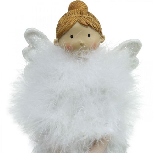 Doorstop Kalėdų angelas, Angel Figūra H38cm Balta