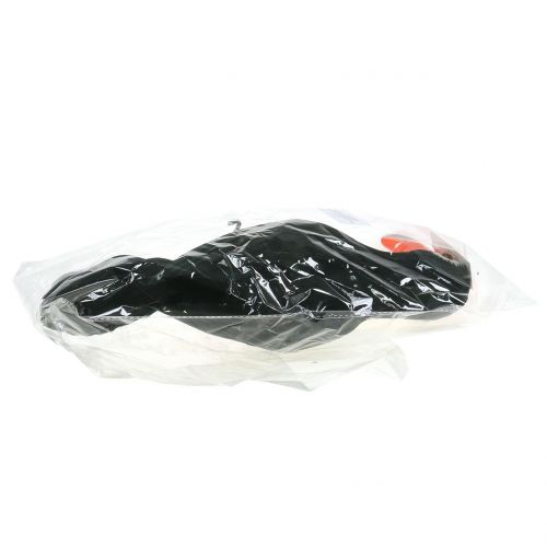 Floristik24 Deco tukanas su plunksnomis juodas L37cm