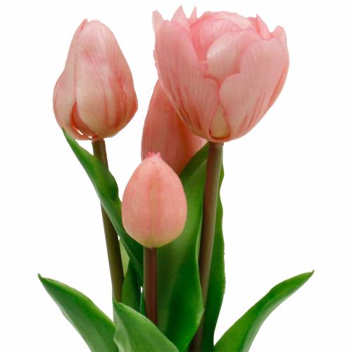 daiktų Tulpių kekė Real Touch Dirbtinės gėlės Dirbtinės tulpės Rožinė