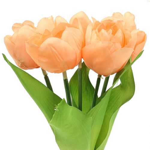 Floristik24 Tulpė dirbtinis persikas 26,5cm 5vnt
