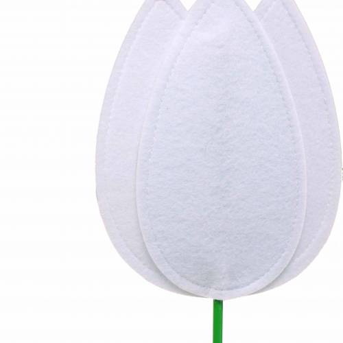 Floristik24 Veltinio gėlių tulpė balta H88cm