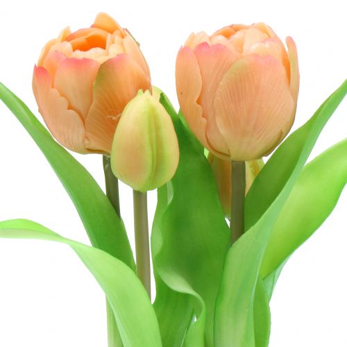 Floristik24 Tulpė Real-Touch persikas 23cm