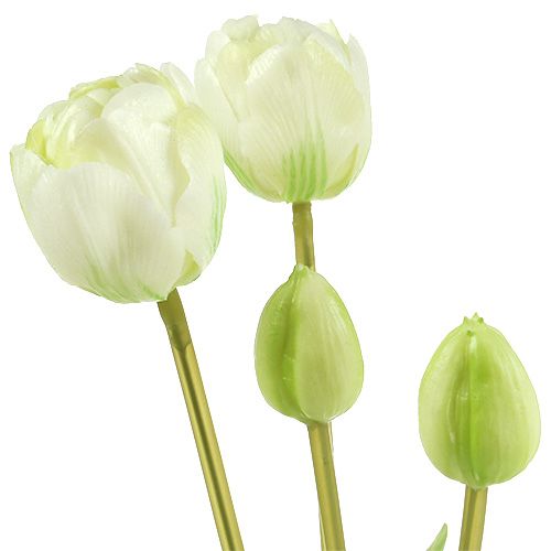 daiktų Tulpių kremas Real-Touch gėlių dekoravimas L43,5cm 5vnt