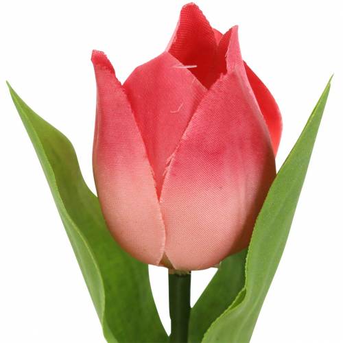 daiktų Tulpių mišinys dirbtinės gėlės rožinis abrikosas 16cm 12vnt