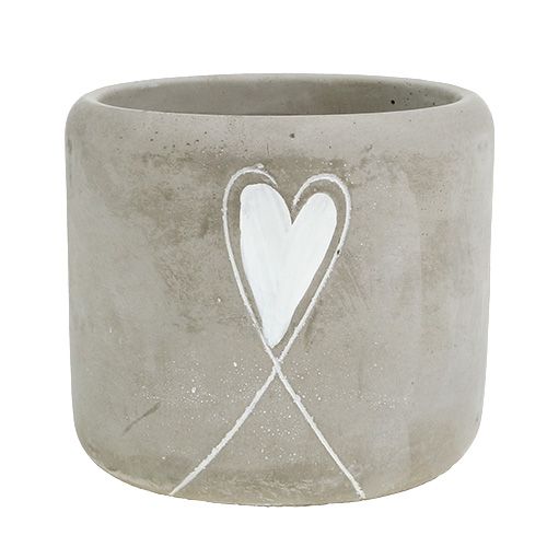 Floristik24 Betoninė sėjamoji su širdele Ø11cm H10cm 5vnt