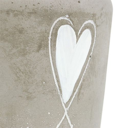 Floristik24 Betoninė sėjamoji su širdele Ø11cm H10cm 5vnt