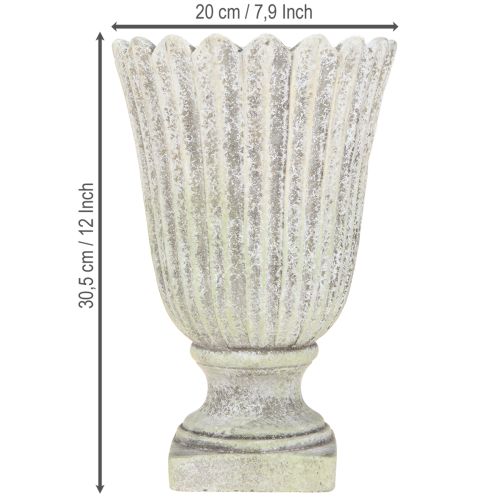 daiktų Sodinamosios dekoratyvinis trofėjus senovinis lietaus akmens pilkas Ø20cm H30.5cm