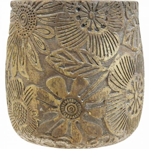 Floristik24 Sodinamosios auksinės gėlės keraminis gėlių vazonas Ø17cm H19cm