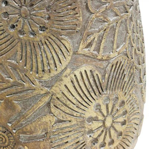 Floristik24 Sodinamosios auksinės gėlės keraminis gėlių vazonas Ø17cm H19cm