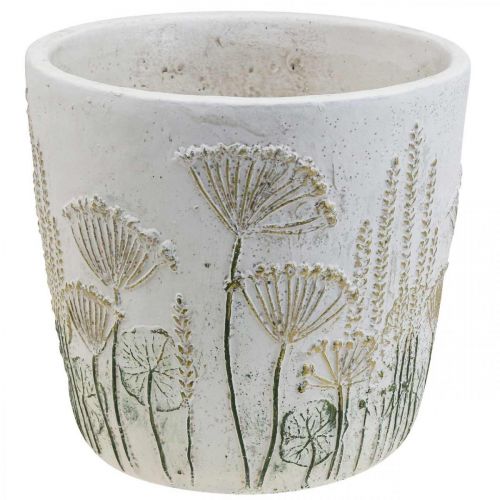 Floristik24 Sėjamoji Didelis gėlių vazonas Keraminis baltas auksas Ø20,5cm H20cm