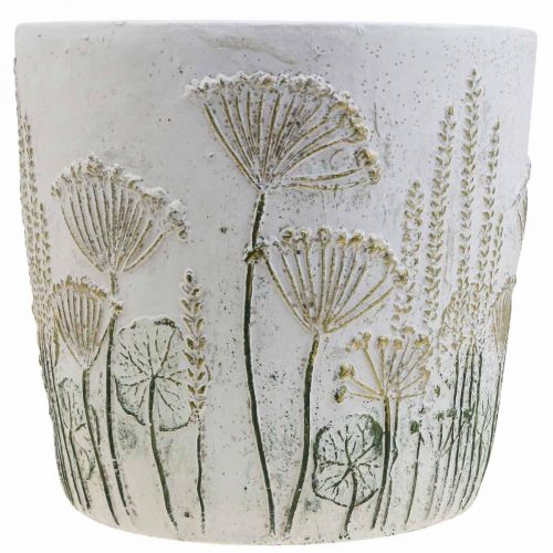 Floristik24 Sėjamoji Didelis gėlių vazonas Keraminis baltas auksas Ø20,5cm H20cm