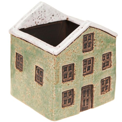 daiktų Keraminis vazonas „Advent“ – mėtų baltumo, 10 × 10 × 12 cm