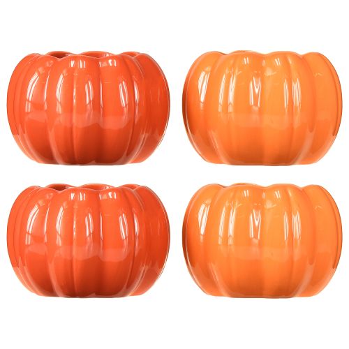 daiktų Keraminis moliūgų vazonas, oranžinis, Ø9,5 cm, aukštis 6,5 cm, 4 vnt.