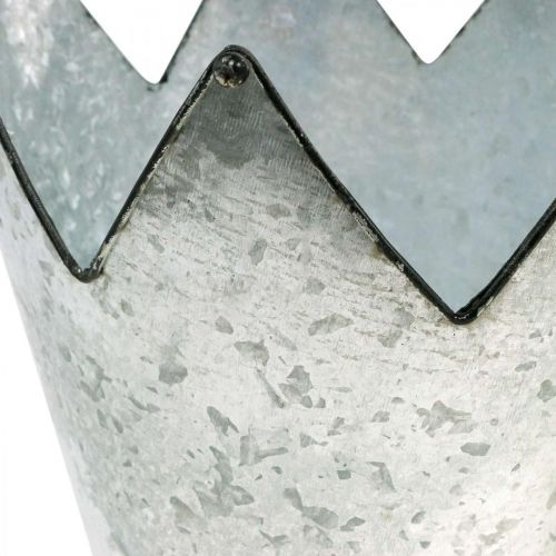 daiktų Sodinamosios karūnėlės metalo apdaila cinkas Ø21,5/19,5/17cm rinkinyje 3 vnt.