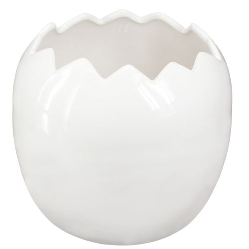 daiktų Planter Easter Egg Didelis kiaušinių keramikos vazonas Baltas 20×18cm