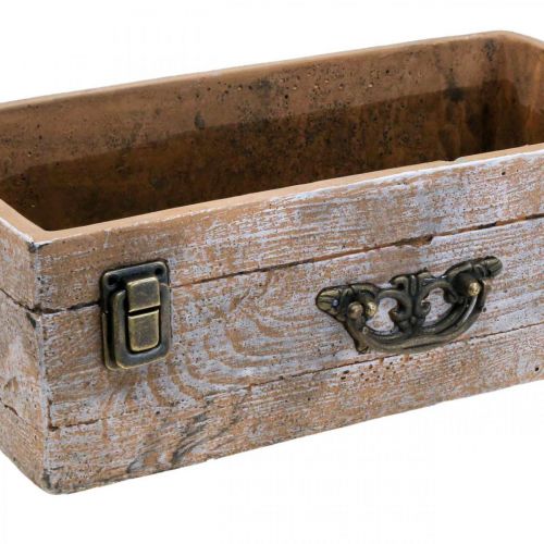 Floristik24 Sodinamosios stalčiaus betono senovinės medienos išvaizda 31x17x10cm