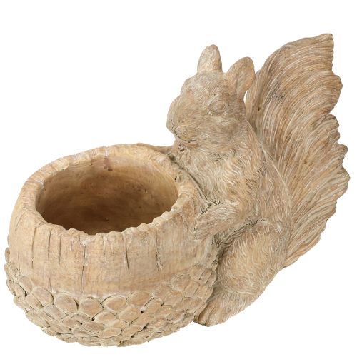 Vazonas su voverės formos lieto akmens dekoracija 26 × 14 × 19 cm