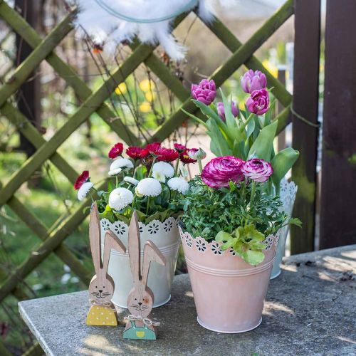 Floristik24 Sodinamosios gėlių ornamentas šviesiai žalias Ø15cm H15cm