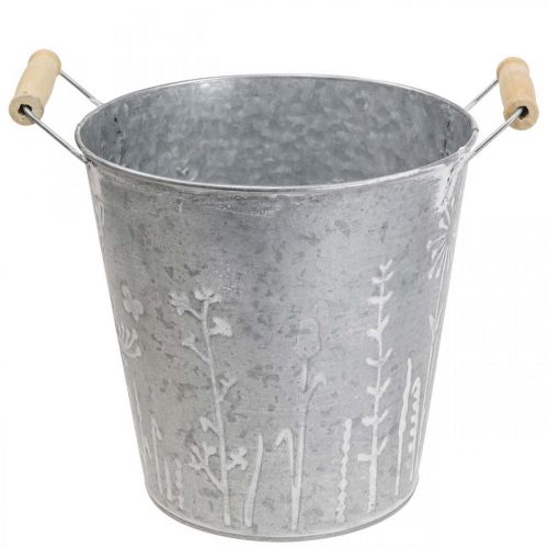 Floristik24 Sodintuvas vintažinis dekoratyvinis metalinis kibiras Ø21,5cm H19cm