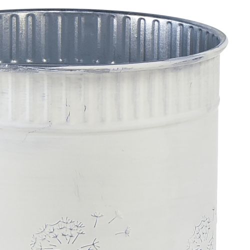 Floristik24 Sodinamosios kiaulpienės gėlių vazonas baltas Ø12,5cm H14cm