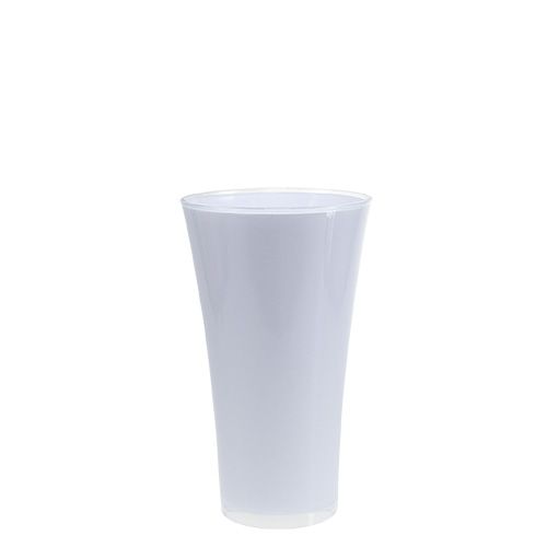 Floristik24 Vaza “Fizzy” Ø13,5cm H20,5cm balta 1 vnt