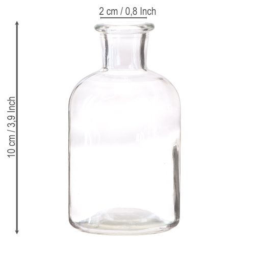 daiktų Vaza stiklinis butelis vaza stiklinis butelis skaidrus Ø5,5cm H10cm 6 vnt