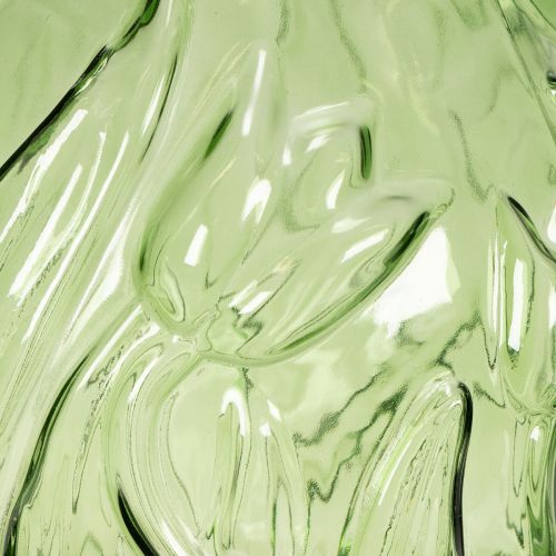 daiktų Stiklinė vaza su reljefiniu tulpės raštu, skirta interjero dekoravimui, 22,5 cm