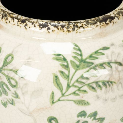 daiktų Vaza su subtiliu augalų raštu namų dekoravimui 19 cm