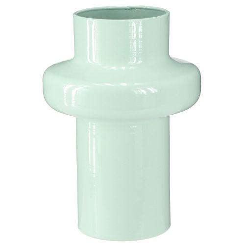 Vaza Metalinė Vaza Dekoracija Mėtų žalia Pastelinė Ø16.5cm H23.5cm