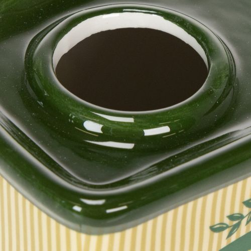 daiktų Keraminė alyvuogių aliejaus vaza - puiki stalo puošmena džiovintoms gėlėms, 18 cm