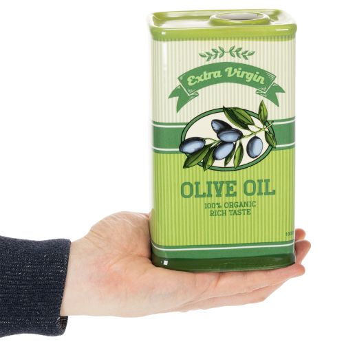 daiktų Alyvuogių aliejaus vaza, keraminė, idealiai tinka virtuvės dekoravimui ir Viduržemio jūros regiono stalui, 18 cm