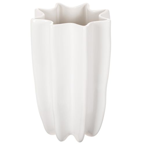 Briaunota vaza, aukšta dekoratyvinė vaza džiovintoms gėlėms, 24 cm