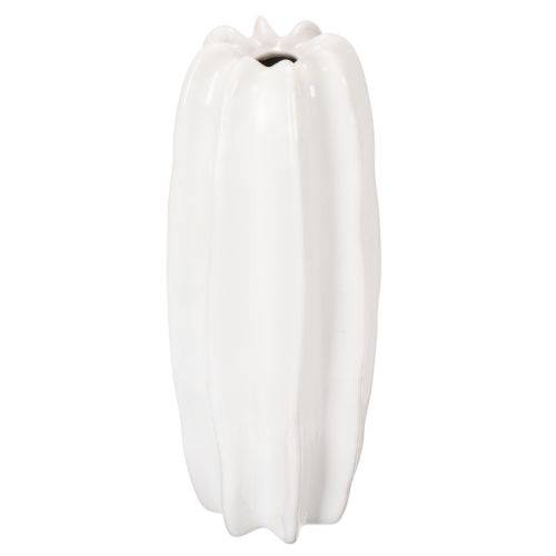 Briaunota vaza, moderni keraminė vaza džiovintoms gėlėms, 40 cm