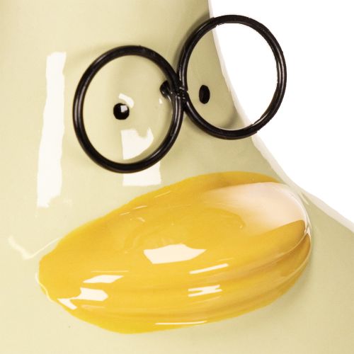 daiktų Anties figūrėlės vaza, keraminė, linksmo dizaino, idealiai tinka moderniam interjerui, 15 cm, 2 vnt.