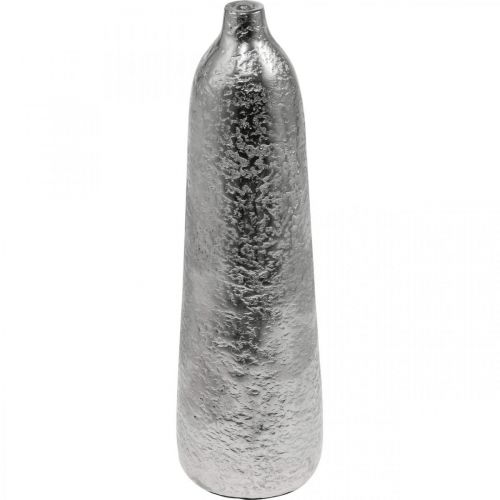 daiktų Dekoratyvinė vaza metalinė kalama gėlių vaza sidabrinė Ø9,5cm H32cm