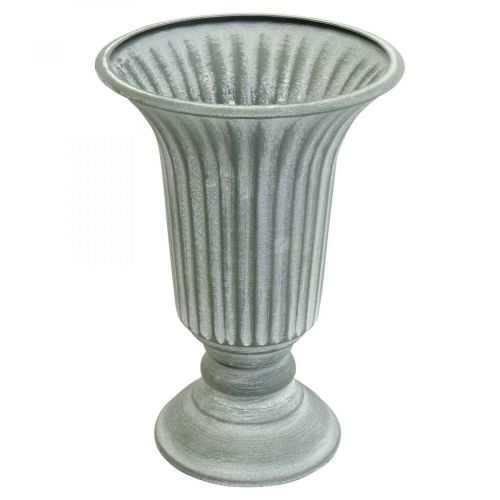 Deco vaza vintažinė taurė vaza taurė vaza pilka H21,5cm Ø15cm