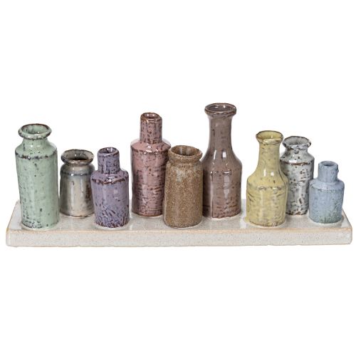 daiktų Vazų kompozicija jaukiam svetainės dekoravimui 30 cm