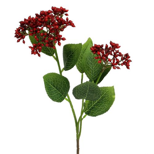 Uogų šakelė raudonos viburnum uogos 54cm 4vnt